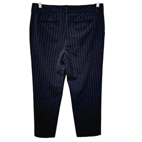 Norma Karmali Pinstripe Black Straight Leg Dress Pants Women's Sz 10 NWT Career - Picture 3 of 6